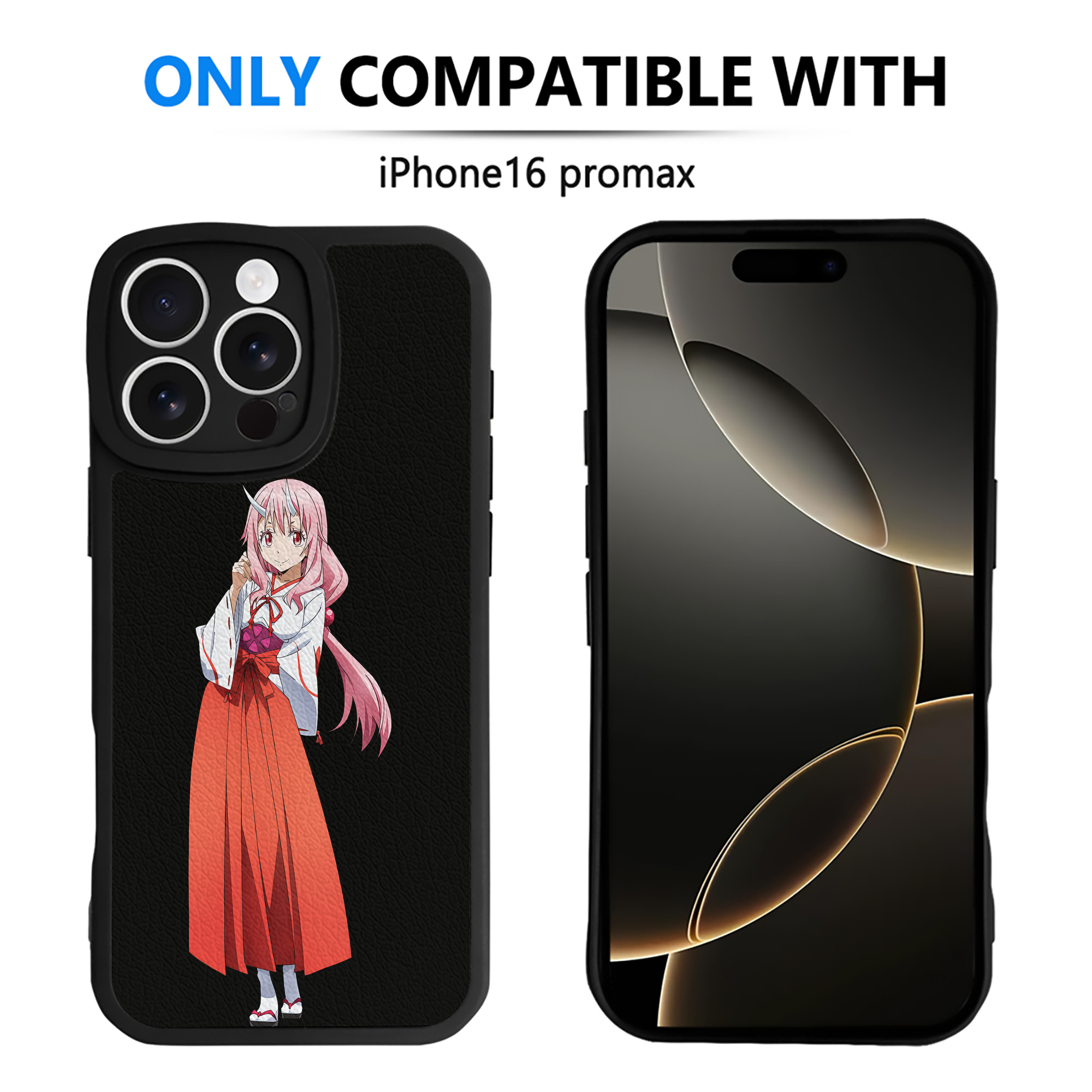 （画像用） 転スラ Regarding Reincarnated to Slime 【iPhone 16シリーズ対応】シリコンスマホケース（レザー調） 材質：シリコン
